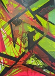 Emanoel Araújo, Abstrato, gravura, tiragem 10/46, 151x102cm, sem moldura