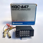 Som antigo: Equalizador para carro Kenwood, em estado de novo, funcionando, mas, sem garantias, acondicionado na caixa original dos anos 1980. Made in Japan.