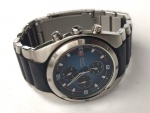 Coleção, Decoração, Lido Esportivo Relógio Retrô da Fossil Blue 100m U.S.A. Azul Marinho, Revisado, Cronógrafo, 6 Ponteiros, Vidro Cristal, Quartz. Caixa em Aço medindo 41mm de diâmetro, Fundo em Aço de Rosca CH2450. Máquina original revisada, Pulseira Bracelete com regulagem para pulsos de 18cm