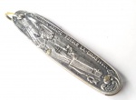 Vintage Coleção, Decoração, ou Uso, Canivete EBERLE 1941, com desenho da Fábrica em Relevo, excelente nível de qualidade, medindo 14,5cm aberto e 8,3cm fechado. Metalurgica Abramo Caxias do Sul RS. 