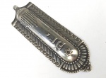 Vintage Luxo Jóias, Lote contendo Mezuzá em Prata de Lei 925, em Hebraico, medindo 7,8cm. Peso total 9,05gr