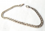 Vintage Luxo Jóias, Coleção, Decoração, ou Uso, Lote contendo Pulseira Grumet em Prata de Lei 925. Medindo 21cm. Peso total 5,38gr