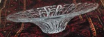 Fruteira produzida em cristal, diâmetro 40cm, altura 12cm.
