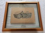 Carlos Scliar - Primeira gravura feita por Scliar, Curral, datado de 1965. Medindo: 33 x 48 cm / 61 x 74 cm.