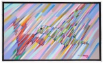 VALDONÊS (Valdonês dos Santos Ribeiro, MA - 1972): "Colibri". Óleo sobre tela. Assinado e datado no CID. Verso assinado, intitulado e localizado. Medidas: Alt.: 60 x Comp.: 100 cm.