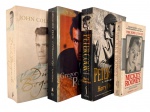 CINEMA - Lote composto por quatro livros biografias de grandes nomes do cinema internacional: Dirk Bogarde, Peter Cook, Gregory Peck e Mickey Rooney. Exemplares em brochura, edições estrangeiras, com capas ilustradas e textos completos. Apresentam sinais naturais do tempo e uso.Medida do maior 20 x 13 cm.