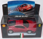 Miniatura Ferrari 360 GTC Escala 1:38  Coleção Shell V-Power  Lacrada na CaixaFerrari 360 GTC na cor vermelha, escala 1:38, da série Shell V-Power.A 360 GTC é a versão de competição da famosa 360 Modena, e nesta miniatura o destaque vai para o aerofólio traseiro preto, que confere um visual esportivo muito agressivo, sendo uma das favoritas dos colecionadores de die-cast.
