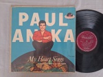 LP PAUL ANKA - MY HEART SINGS // CAPA CONFORME FOTOS // DISCO EM MUITO BOM ESTADO // PODE CONTER RISCOS QUE CAUSAM CHIADOS, RUÍDOS OU PULOS