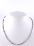 Magnifica Riviera em Ouro Branco 18k cravejado 132 diamantes lapidação
