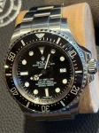 Relógio Rolex Sea-Dweller Deepsea, caixa de aço 44 mm, movimento automático, visor de saphira, mostr