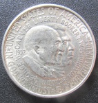 USA - MOEDA -  HALF DOLLAR -1952 - CARVER LIBERTY - BOOKER/GEORGE WAHINGTON - 12 GRS - PRATA 900 - PREÇO IMBATÍVEL!!!!!!