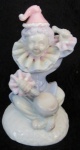 PALHACINHO -  ESTATUETA EM PORCELANA ANTIGA  - 12CM X 7 CM DE DIAM - CORES PASTEL - MUITO DELICADO.