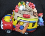 ÔNIBUS - COLOMBIA - CERAMICA - BEM COLORIDO  E CHEIO DE DETALHES -12 X 16 CM