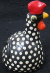 GALINHA DE ANGOLA - CERÂMICA - ARTE POPULAR - 13 CM