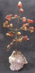 ENFEITE - "ÁRVORE" - PEDRAS SEMI PRECIOSAS - 16X9 CM