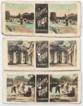Colecionismo - Figurinhas de Cigarro Stereoscópicas - 7 x 3 cm - Série XIII Num. 02, 27 e 56 - da Grande Manufactura de Fumos e Cigarros José Francisco Corrêa & Cia, sediada no Rio de Janeiro no final do século XIX e início do XX, foi famosa pelos `Cigarros Veado`. Fundada pelo português José Francisco Corrêa (Conde de Agrolongo), destacou-se por estratégias de marketing inovadoras, incluindo a distribuição de figurinhas colecionáveis e brindes nas carteiras.