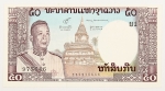 Numismática, LAOS. Uma Cédula 50 Kip