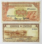 Numismática, ÁFRICA DO SUL. Duas Cópias de Cédulas Raras P-11 e P-14