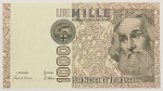 Numismática, ITALIA. Uma Cédula 1000 Lire