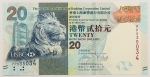 Numismática, HONG KONG. Uma Cédula 20 Dólares 2010 Flor de Estampa