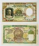 Numismática, HONG KONG. Duas Cópias de Cédulas Raras P-57 e P-59