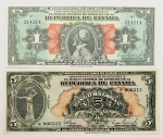 Numismática, PANAMA. Duas Cópias de Cédulas Raras P-22 e P-23