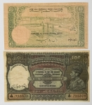 Numismática, PAKISTAN. Duas Cópias de Cédulas Raras P-2 e P-3