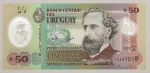Numismática, URUGUAY. Uma Cédula P-102 50 Pesos 2020 Polímero Flor de Estampa
