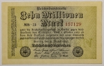 Numismática, GERMANY. Uma Cédula 10 Millionen 1923 em Ótimo Estado