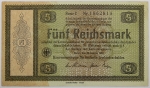 Numismática, GERMANY. Uma Cédula 5 Reichsmark 1933