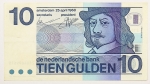 Numismática, HOLANDA. Uma Cédula P-91 10 Gulden 1968