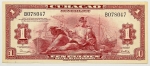 Numismática, ÍNDIAS HOLANDESAS. Uma Cédula P-35b 1 Gulden 1947 Valiosa