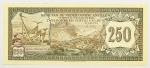Numismática, ÍNDIAS HOLANDESAS. Uma Cédula 250 Gulden 1967 Flor de Estampa