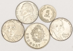 Numismática, INTERNACIONAL. Cinco Moedas Estrangeiras