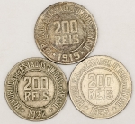 Numismática, BRASIL. Três Moedas Nacionais Médias