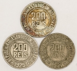 Numismática, BRASIL. Três Moedas Nacionais Médias