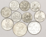 Numismática, BRASIL. Dez Moedas Nacionais Antigas