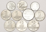 Numismática, BRASIL. Dez Moedas Nacionais Antigas