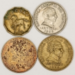 Numismática, URUGUAY. Quatro Moedas Antigas