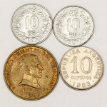Numismática, URUGUAY. Quatro Moedas Antigas