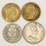 Numismática, URUGUAY. Quatro Moedas Antigas