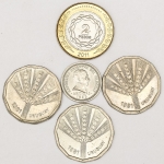 Numismática, INTERNACIONAL. Cinco Moedas Sortidas