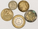 Numismática, INTERNACIONAL. Cinco Moedas Sortidas