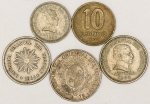 Numismática, INTERNACIONAL. Cinco Moedas Sortidas