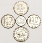 Numismática, INTERNACIONAL. Cinco Moedas Sortidas