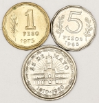 Numismática, ARGENTINA. Três Moedas Antigas