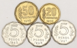 Numismática, ARGENTINA. Três Moedas Antigas