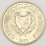 Numismática, INTERNACIONAL. Uma Moeda 20 Kybris 1983 CYPRUS