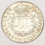Numismática, Brasil. Moeda de 960 réis ano 1820 B, com várias variante. A ser classificada.