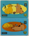 Série completa com 3 cartões telefônicos Paz Mundial, ano 2002, tiragem 175.000, Telefonipa, raro.